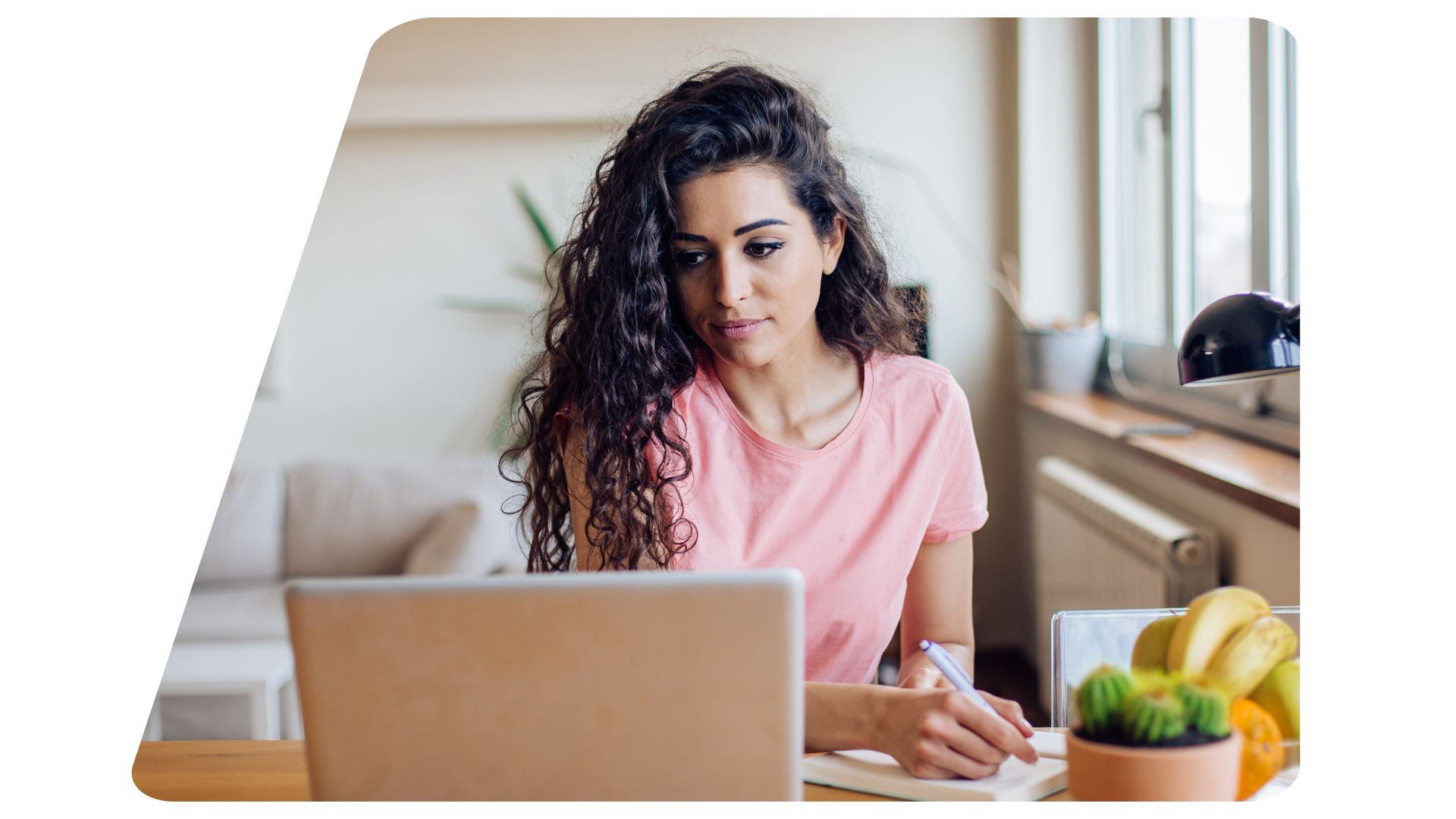 a woman applies for a job on openworx